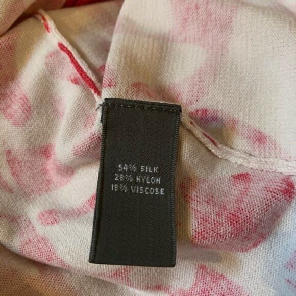 Josephine Chaus Pink and White Button Up Cardigan - Picture 6 of 6